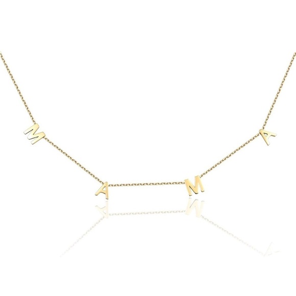 The Bloom Baby Co Jewelry - MAMA Necklace in Gold – New Mom, Baby Shower, or Christmas Gift